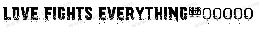 Love fights everything字体转换